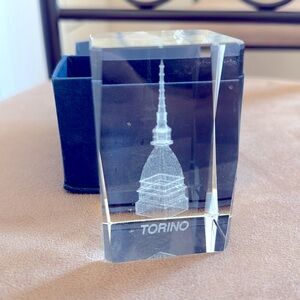 Beautiful glass block from Torino Italy! 🇮🇹